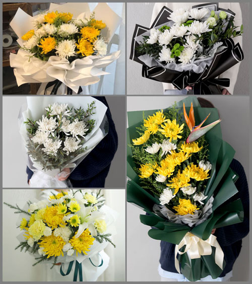 福建南平建瓯市水源乡白事花束代送